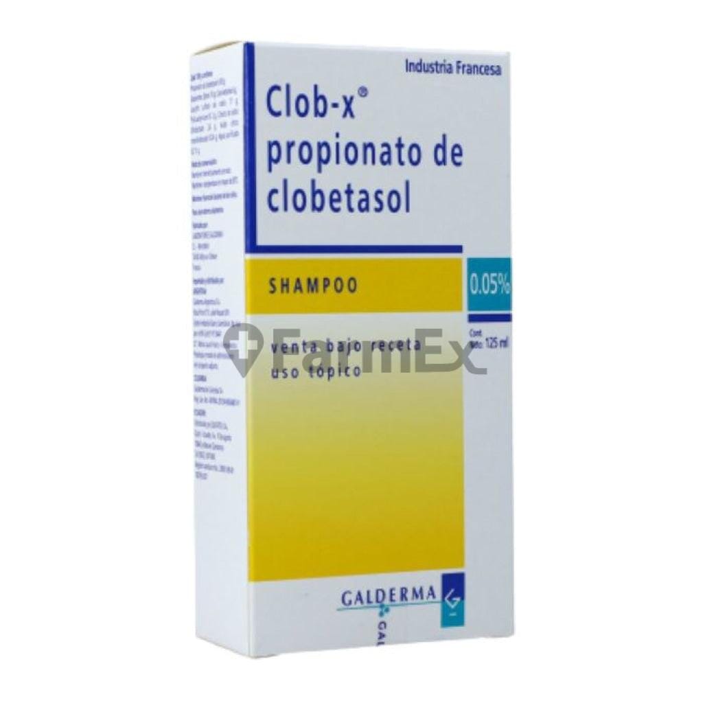 Clob-X 0,05% Shampoo x 125 mL Farmex-Fonasa-Persistente